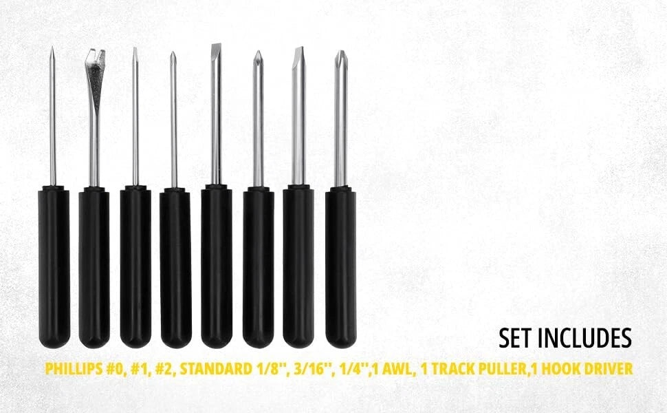 STANLEY 9-Way Screwdriver Set with Storage Case for Home, DIY, Professional