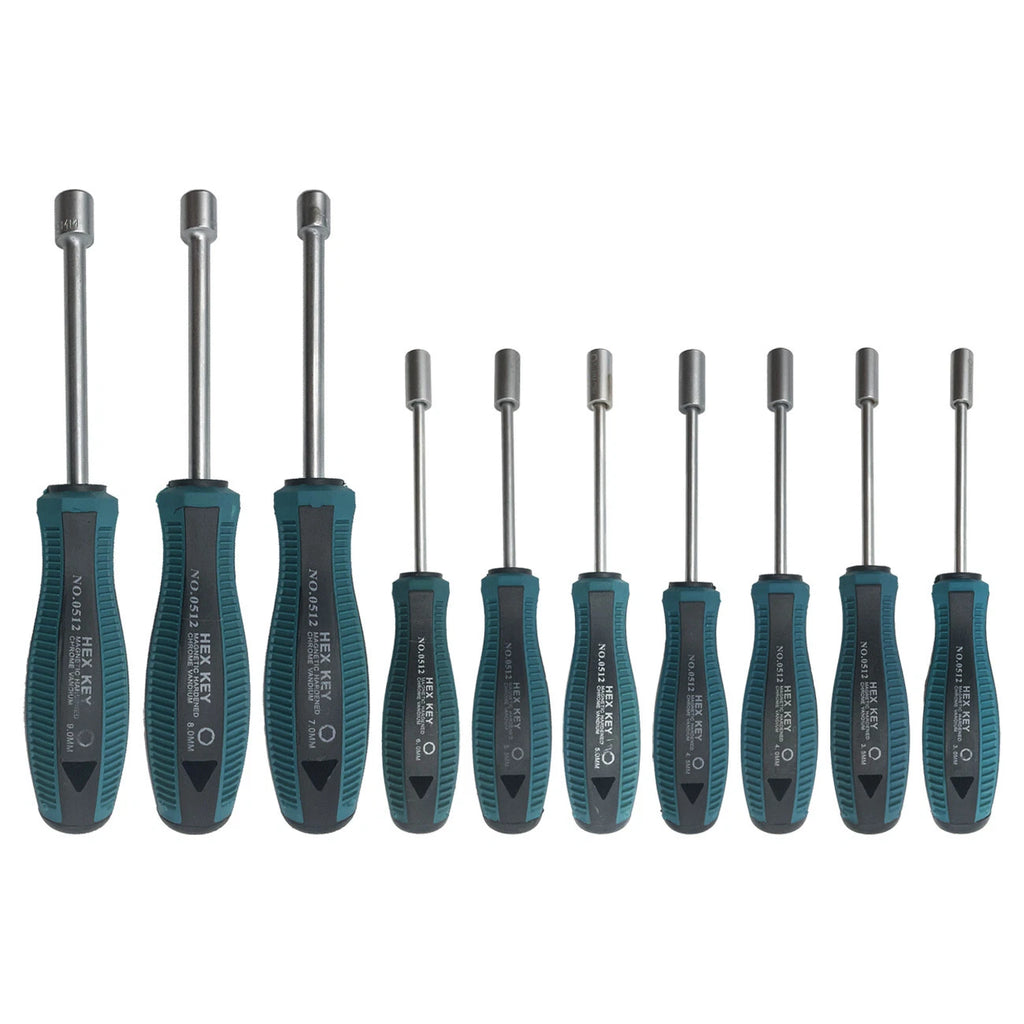 10pcs Screwdriver Set Socket Hex Torque Wrench Multitool Hex 3-9MM Repair Tools
