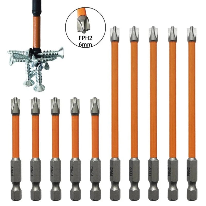 Super Strong Magnetic Special Slotted Cross Screwdriver Bit For Electrician FPH2