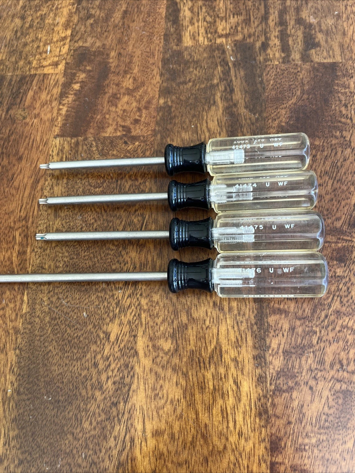Vintage Craftsman Torx Screwdriver Set of (4) T10-T25 WF Series USA