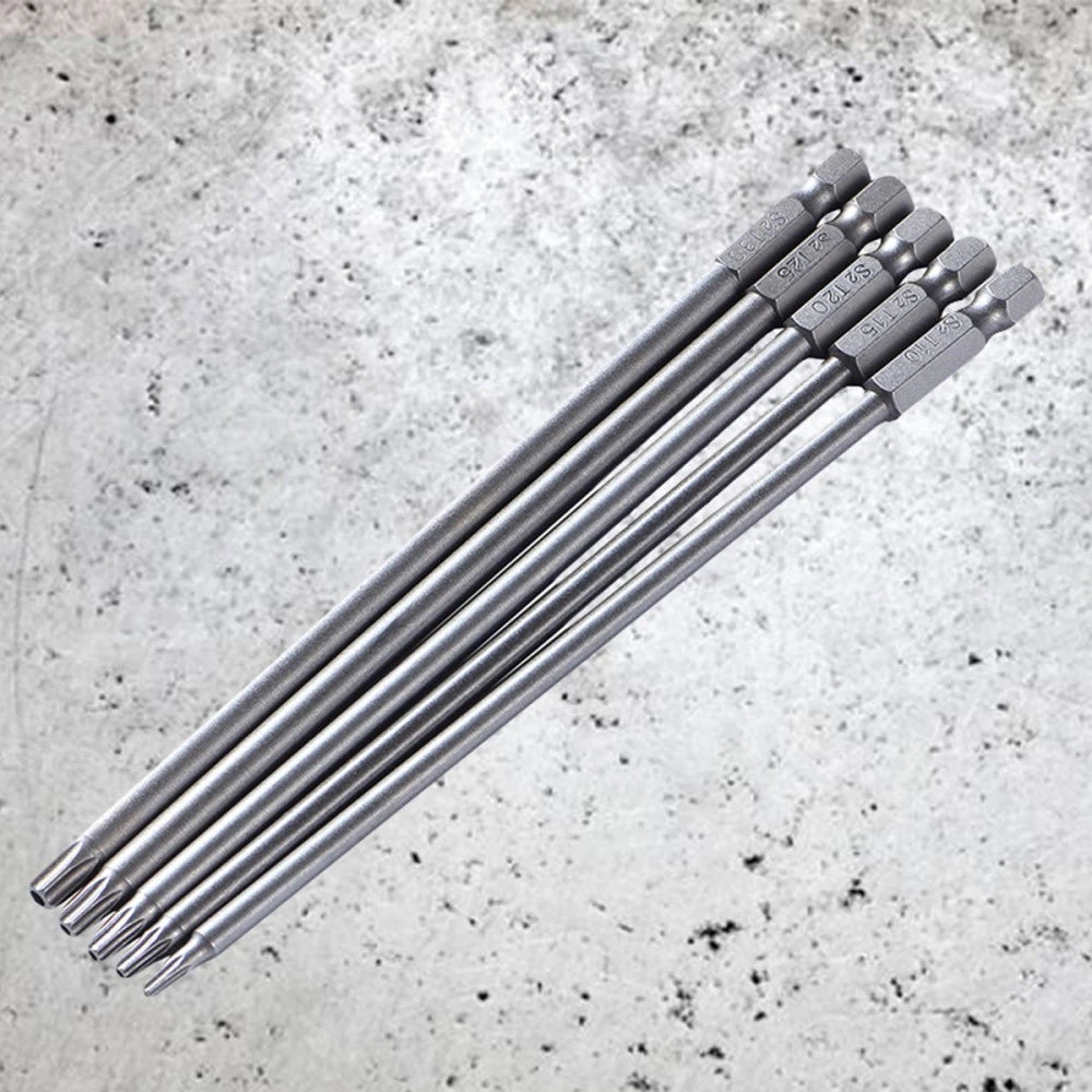 5 Pcs Tool Driver Drill Bits Magnetic for Screwdrivers Star