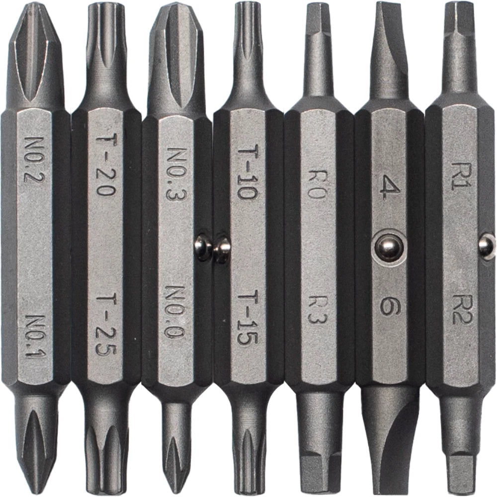 Megapro Screwdriver Replacement Bit Set Phillips Flat Torx Square 151NAS