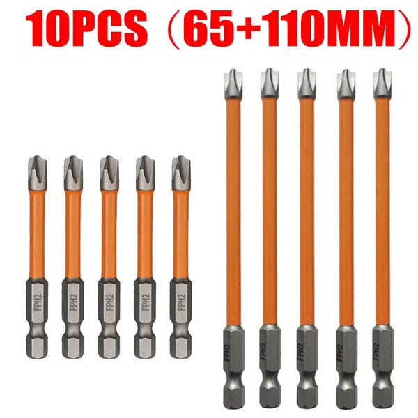 Super Strong Magnetic Special Slotted Cross Screwdriver Bit For Electrician FPH2