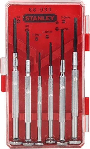STANLEY Screwdriver Set, Jewellers Precision, 6-Piece (66-039)