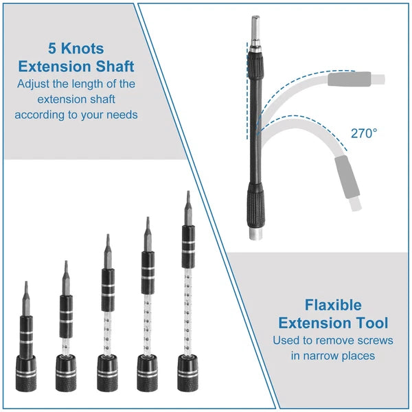 123 in 1 Magnetic Precision Screwdriver Set Electronics Repair Tools Kit, Red