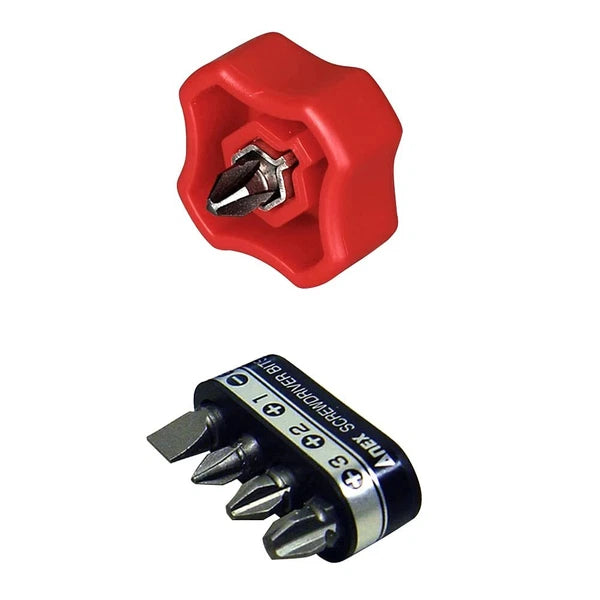 NEW ANEX SUPER MINI STUBBY DRIVER WITH BIT SET  59-5B  MADE IN JAPAN JP