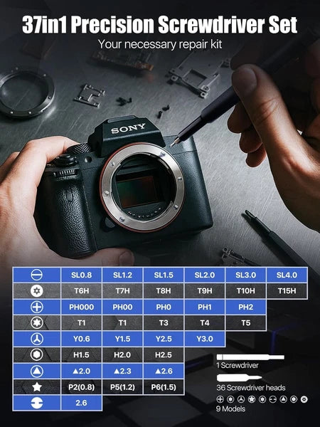 37-In-1 Precision Screwdriver Set, [Super Durable] Magnetic Small Screw Driver,