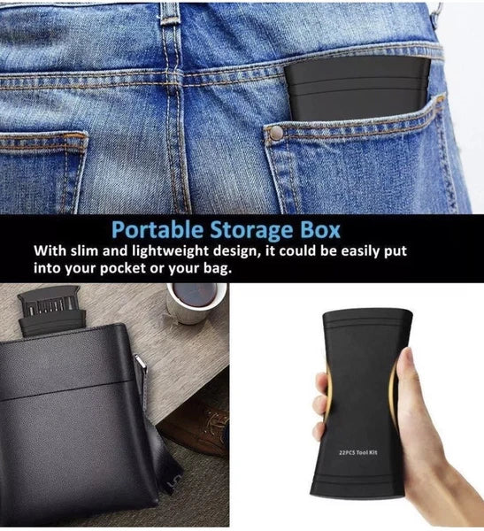 Screwdriver Set 22PC Magnetic for Eyeglasses Sunglasses optical Repair Tool Kit