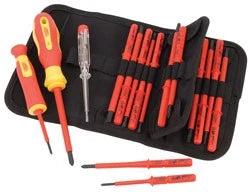 Draper 05776 Ergo Plus Vde Screwdriver Set With Interchangeable Blades 18 Piece