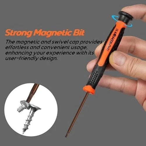 8 in 1 Small Torx Screwdriver Set with T3 T4 T5 T6 T7 T8 T9 T10 Torx Security Bi