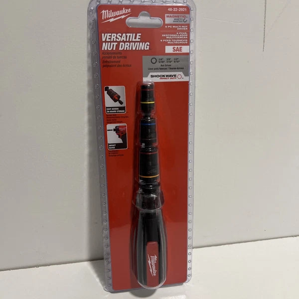 Milwaukee 48-22-2921 Multi-Nut Driver SHOCKWAVE Impact Duty Magnetic Nut Drivers