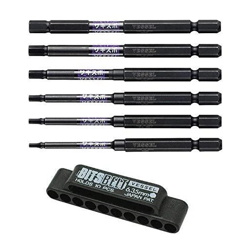 Hex Drive 100mm 6-piece set (with holder) Vessel