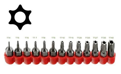"13Pc Tamper-Proof Star Torx Driver Bit Set Fits 1/4" Drive Tools"