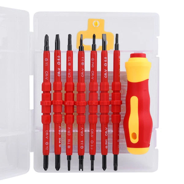 8pcs Electrician Insulated Magnetic Screwdriver Set Electrical Hand Screwdriver
