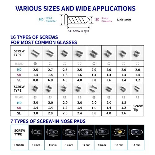 Upgrade Version Magnetic Eye Glass Repairing Kit, Eyeglass Repair Tool Kit