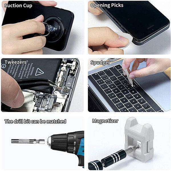 117 In 1 Magnetic Precision Screwdriver Set Pc Phone Electronics Repair Device