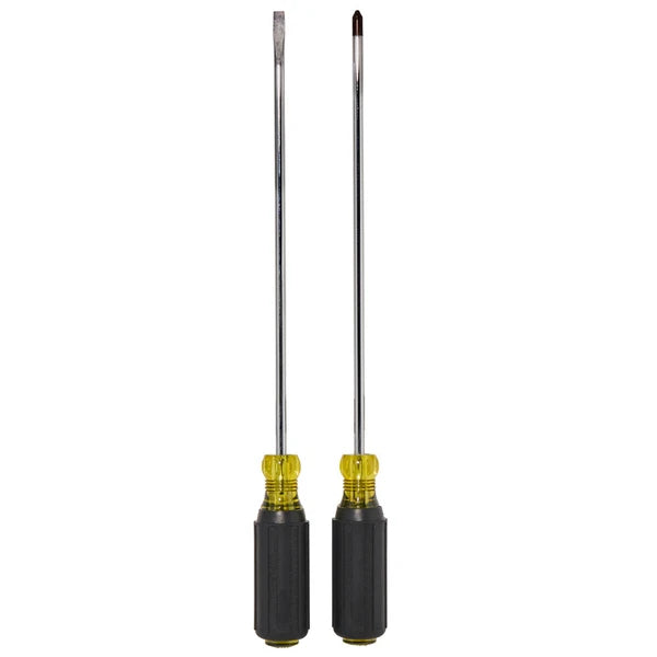 Klein Tools 85072 10-Inch Long Blade Screwdriver Set, 2-Piece