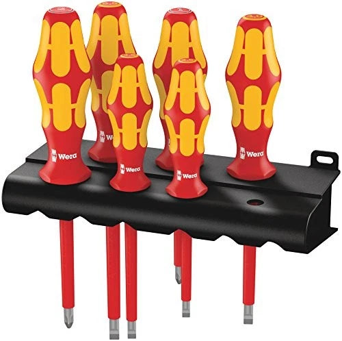 Wera 05006145001 Kraftform Plus 160i/6 Insulated Professional Screwdriver Set