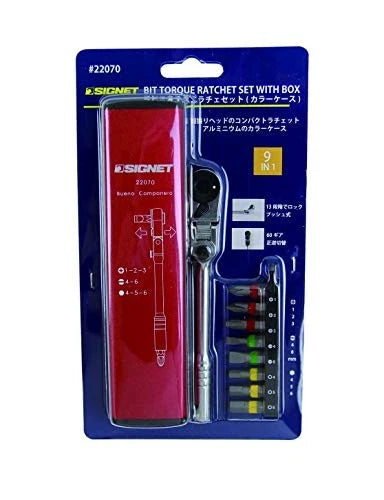 SIGNET Mini Ratchet 60 Gear Flex Head Type Flex Mini Ratchet Set  model: 22070