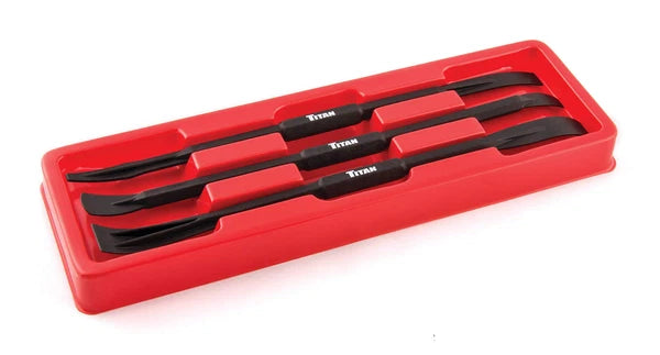 Titan Tools 17713 Non Marring Precision Pry Bar Set 3 Piece Screwdriver Set
