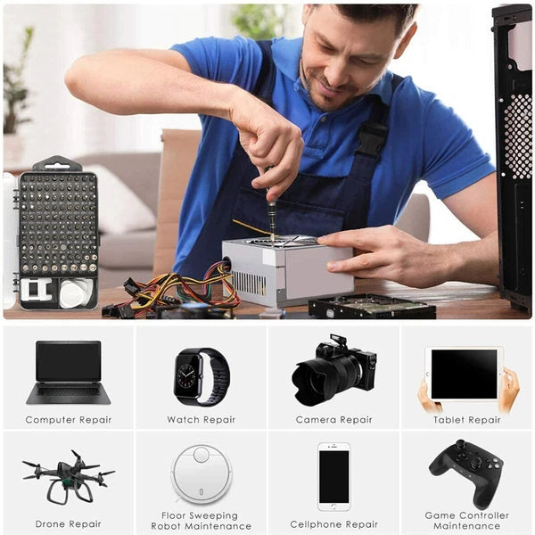 117 In 1 Magnetic Precision Screwdriver Set Pc Phone Electronics Repair Device