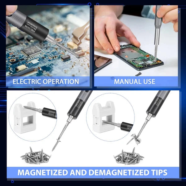 Precision Electric Screwdriver Set 59 in 1 Repair Tool Kit with 54 Magnetic Bits
