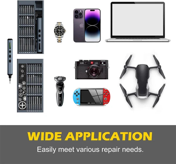 68 in 1 Magnetic Electric Screwdriver Set with 5 Torque Controlled Drill Bits