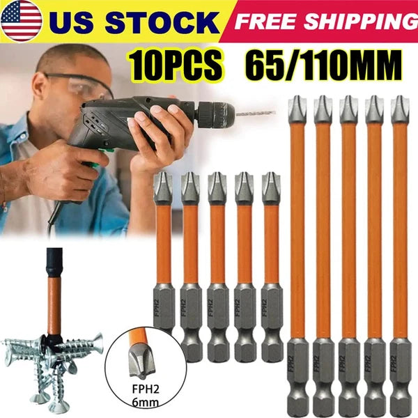 Super Strong Magnetic Special Slotted Cross Screwdriver Bit For Electrician FPH2