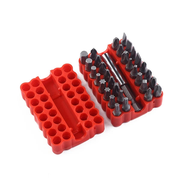33 Pcs Set Tamper Proof Star -shaped Screwdriver with Keeper