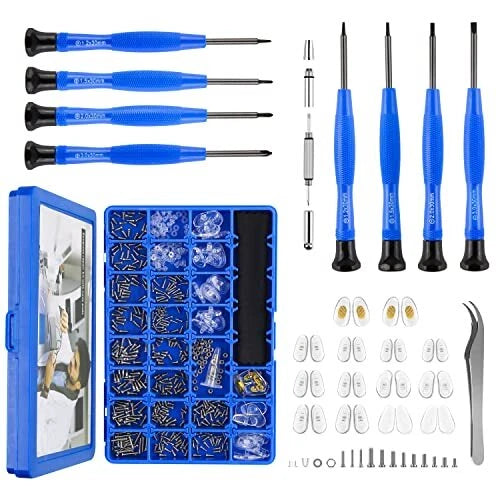 Upgrade Version Magnetic Eye Glass Repairing Kit, Eyeglass Repair Tool Kit