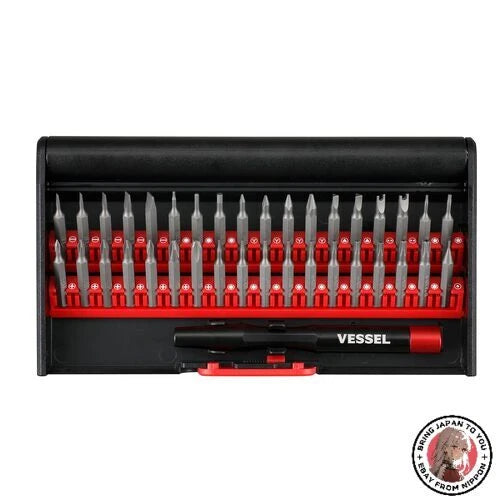 NEW Vessel 9836 Precision Replacement Screwdriver Bit Set of 36