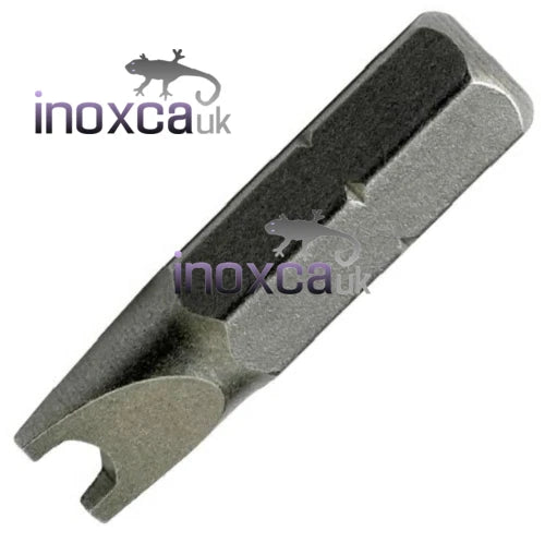 SET 4  2 PIN BITS FOR TWO HOLE SECURITY SCREWS No.4 No.6 No.8 No.10 #4 #6 #8 #10