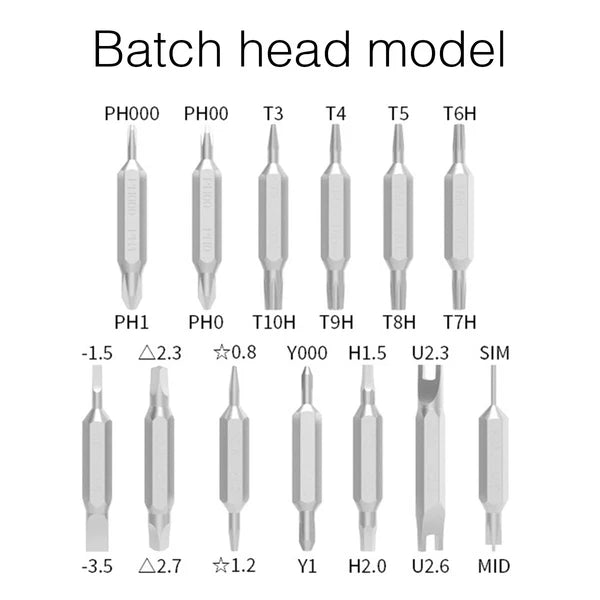 27-in-1 Precision Screwdriver Set Magnetic Mini Torx & Phillips for Electronics