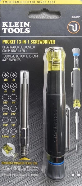 Klein Tools Pocket 13-in-1 Screwdriver  32611P