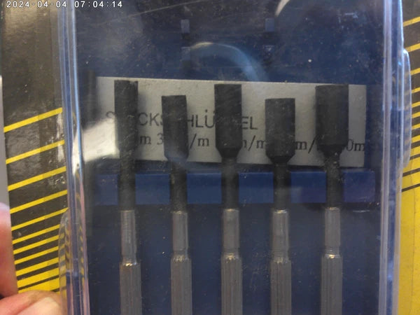 1990's vintage 5 pc mini nut driver set all metal NEW old stock (China)