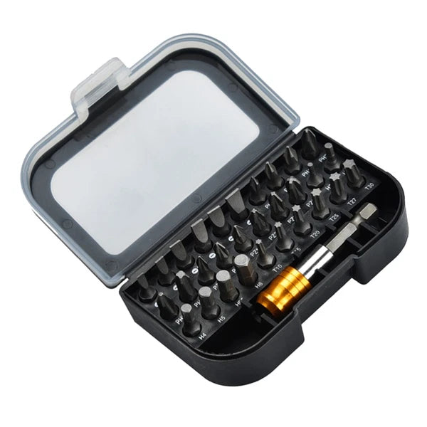 31pcs Screwdriver Bit Sets Vanadium Steel Assortment Set Square Screw Bits