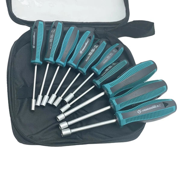 10pcs Screwdriver Set Socket Hex Torque Wrench Multitool Hex 3-9MM Repair Tools