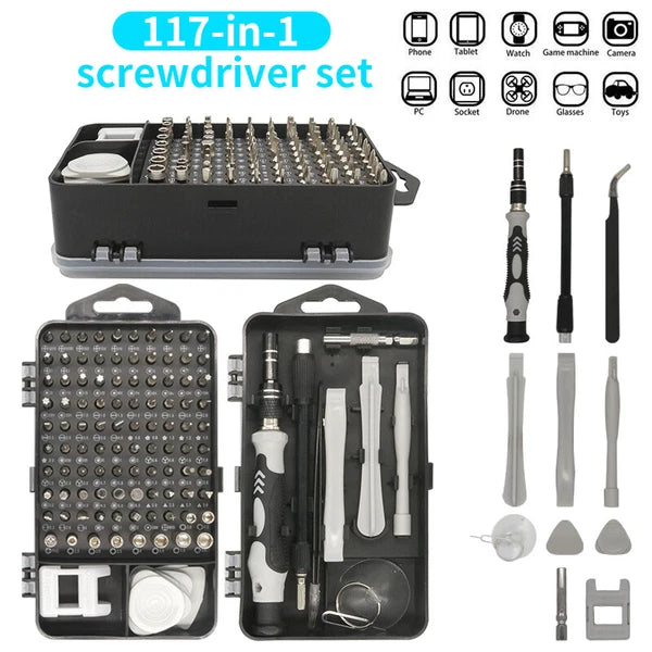 117 In 1 Magnetic Precision Screwdriver Set Pc Phone Electronics Repair Device