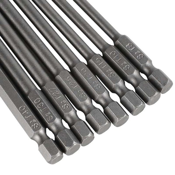 Torx Screwdriver Bit Set Hex Security Magnetic Head 100MM Extra Long IN USA