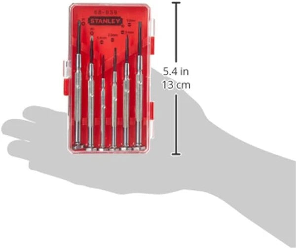 STANLEY Screwdriver Set, Jewellers Precision, 6-Piece (66-039)