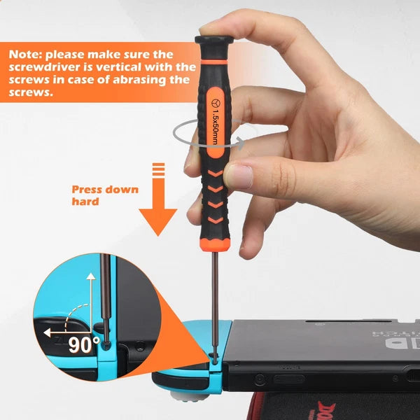 6-Piece Screwdriver Kit for Switch Console Repair with Triwing & Phillips Tools