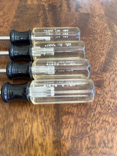 Vintage Craftsman Torx Screwdriver Set of (4) T10-T25 WF Series USA
