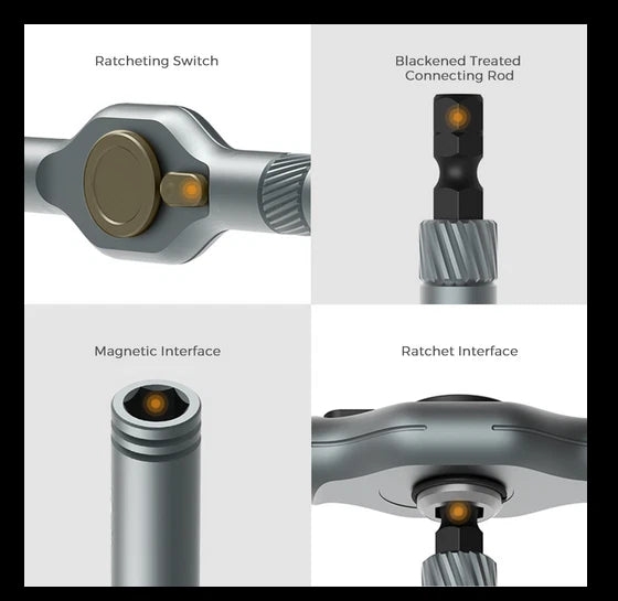 42 in 1 Magnetic Screwdriver Set DIY Ratchet Screwdriver Set, Multi Bit Magneti