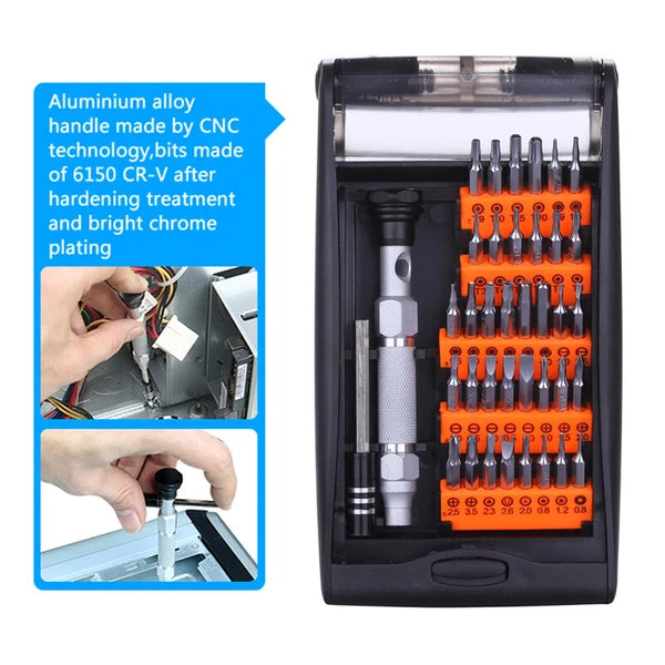 6" 38 In 1 Precision Magnetic Screwdriver Set Hex Torx Bits Screwdriver Kit Tool